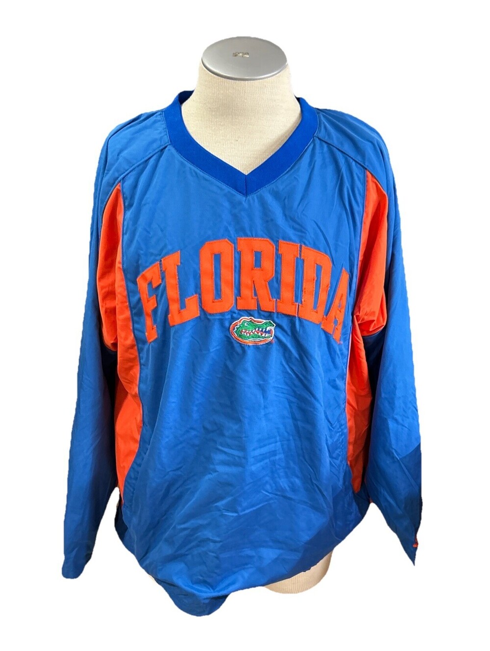 Starter Windbreaker Jacket Pullover Mens Large Florida Gators Football Blue